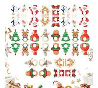 Porte-bonbons de Noël - Porte-sucettes Père Noël pour bonbons - Jolie décoration de fête pour gâteau au sucre dessert chocolat buffet - Salle de ureau, maison, vacances, fête d'hiver