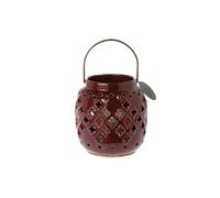 Porte bougie en céramique bordeaux