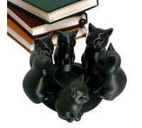 Porte-bougie en Forme de Chat Noir Décoration de Table Imprimée en 3D