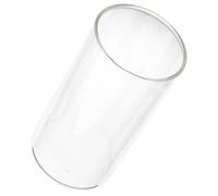Porte Bougie Pilier en Verre Cylindrique Transparent Décoratif