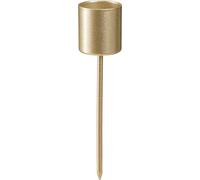 Porte-bougies dorés 11cm, set de 16 - Bougeoirs élégants pour la décoration de table, Noël & les occasions romantiques