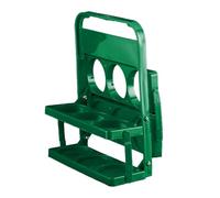 Porte-bouteille de Bière Portable Pliable, Support de Seau de Caddie de Bouteille de Bière, Porte-bouteille de Bière Portable Multifonctionnel Pliable en Plastique (GREEN)