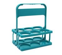 Porte-bouteille de lait - Support de rangement réutilisable en ABS, support de transport portable pliable, organiseur solide avec plusieurs rainures avec poignée pour jus de lait