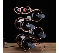 Porte-bouteille de vin décoratif en acier inoxydable