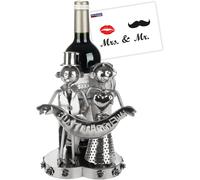 Porte-Bouteille de Vin Figurine Statue Couple de Mariés Idée Cadeau de Mariage