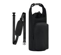 Porte-bouteille d'eau avec sangle | Sac isotherme réglable avec cordon de serrage avec poche - Pour salle de sport, randonnée, voyage, plein air, plage, bureau, école, voiture, croisière, marche