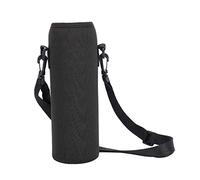 Porte-bouteille d'eau, porte-bouteille d'eau isol¨¦, housse de pochette, bandouli¨¨re r¨¦glable 1L, sac de bouteille d'eau de voyage(Le noir), Porte-bouteille d'eau ¡§|tui pour bouteille Sac Manchon