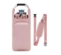 Porte-bouteille d'eau pour la marche - Cordon de serrage réglable avec poche - Accessoires pour bouteille d'eau | Pour salle de sport, marche, plein air, voyage, plage, croisière, voiture, sac à dos