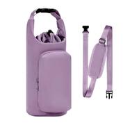 Porte-bouteille d'eau Sac à cordon réglable isolé avec poche