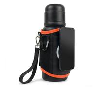 Porte-bouteille magnétique de sport et sac pour téléphone, pochette isotherme avec dragonne pour gym, course à pied, cyclisme, organiseur portable en nylon pour le fitness (orange)