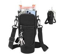 Porte Bouteille, Stanley Cup Accessoires, Sac Stanley, Porte Gourde, Porte Gourde Sac à Dos, Tanley Cup Accessoires pour Tasse pour La Randonnée, La Course, Le Cyclisme (Noir)