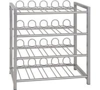 Porte bouteilles 4 alu, L54 x H90 x P31 cm -PEGANE- Autre G