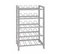 HAKU Casier à bouteilles 20 places Métal couleur aluminium L34×H59×P22 cm Moderne