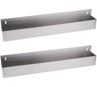 Porte Bouteilles Acier Inoxydable 81cm Capacité 8 Bouteilles Speed Rack Speedrack Professionnel Speedrail Rangement Étagère à Bouteilles Matériel Bar Cocktail Organisation (Lot de 2 Pièces)