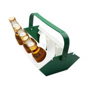 Porte-bouteilles avec poignée Plateau Porte-Bières Portable avec | Organisateur 6 emplacements pour bouteilles Pour les voyages, pique-nique, pêche, randonnée, sports, jardin,