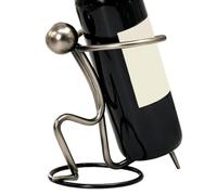 Porte-bouteilles de vin de table en métal - Support pour bouteille de champagne | Pour amateur de barman, collectionneur, maison, cuisine, appartement, restaurant, hôtel, club, dîner