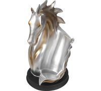 Porte-bouteilles de vin en forme de cheval - Casier à bouteilles / porte-bouteilles - Décoration de table décorative - 17 × 30 cm - Argent