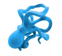Porte-bouteilles de vin en forme de pieuvre | Sculpture Petit organiseur de rangement, présentoir pour table, garde-manger, placard, comptoir, bleu clair