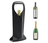 Porte-bouteilles de vin raffiné pour bouteilles de 750 ml, sac cadeau sécurisé pour champagne et liqueur, idéal pour anniversaire, mariage, Noël, pique-nique, marron, Noir , Américain