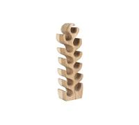Porte-bouteilles en bois de suar - 12 bouteilles - L. 28 x P. 19 x H. 100 cm - Naturel - GUIMARAS