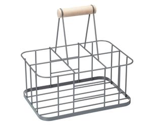 Porte bouteilles en Fer Gris Living Nostalgia - pour 6 bouteilles