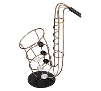 Porte-bouteilles en forme de saxophone, en fer forgé, décoratif pour la cuisine et le salon