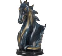 Porte-bouteilles - Étagère à vin en forme de cheval - Décoration de table - 17 x 30 cm - Jaune clair