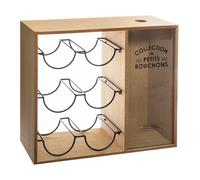 Porte-bouteilles ""Loft"" métal beige 6 bouteilles - Atmosphera Créateur d'intérieur