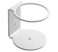 Porte-bouteilles mural en fer, de couleur blanche, de 90 mm de diamètre, pour bouteilles de 500 ml