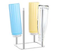 Porte-bouteilles, support à bouteilles, égouttoir à bouteilles, égouttoir de cuisine pour bouteilles, égouttoir pour gourdes et tasses (argent)