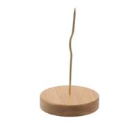 Porte-broche de Commande en Bois Massif pour Bureau et Comptoir | Base en Bois , Tige Métallique Verticale, Rangement Simple, pour Tickets et Reçus au Quotidien