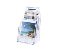 Porte-Brochure De Comptoir 4 Cases Vertical A4