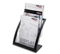 Porte-brochures 3 compart A4 Contemporary + porte cartes A4 L28,9xH34,9xP15,6 cm transparent