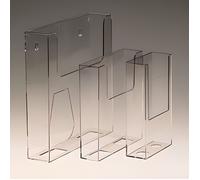 Porte brochures A4 - DEFLECTO - Transparent - Muraux - Pratique - Design élégant