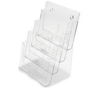 Porte-brochures, A5 portrait, 4 compartiments