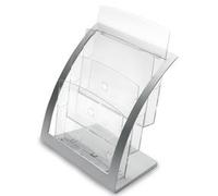 Porte-brochures Contemporary, A4, argent