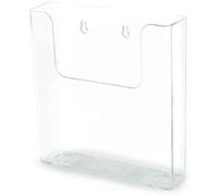 Porte-brochures, dos plat, A5 portrait, transparent