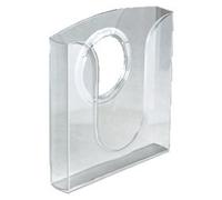 porte brochures, en polystyrène, A4, transparent