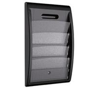 Paperflow Porte-brochures mural Quick Fit 4060.01, 4 compartiments polystyrène 24x32 cm, noir