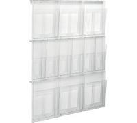 Porte-brochures mural 'the placativ', transparent