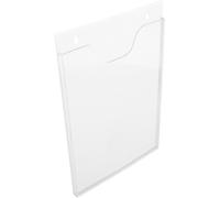 Porte-brochures Mural Vertical A4 Transparent en Acrylique | Présentoir Élégant pour Prospectus et Documents du Personnel, Visibilité Accrue au Bureau Magasin