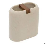 Porte-brosse à dents Argileo ovale 10x11cm beige - 5five