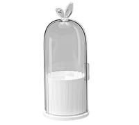Porte-Brosse à Dents avec Couvercle, Support de Brosse Transparent Rotatif à 360 ° avec organisateurs de Salle Bain Anti-poussière Multi-Fentes et Rangement pour Les Voyages Domicile, Support
