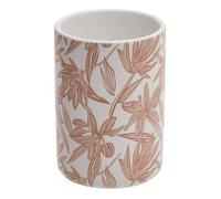 Porte-brosse à dents Bloom rond D.8xH.11cm rose - 5five