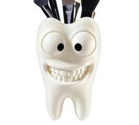 Porte-Brosse À Dents Drôle Dent Souriante imprimée en 3D aux Grands Yeux
