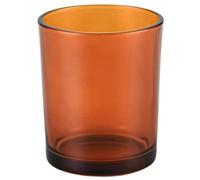 Porte-Brosse à Dents en Verre ambré, gobelet à Brosse Dents en Verre avec Protecteur en Mousse, Organisateur de Salle de Bain pour comptoir vanité 9x8 cm