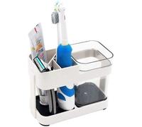 Porte-Brosse À Dents Haut De Gamme Avec Gobelet ¿ Organiseur De Salle De Bain Pour 4 Brosses À Dents Et Dentifrice ¿ Design Adapté Aux Enfants