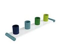 porte-brosse à dents Hewi 800.03.40155 bleu aqua, vert pomme