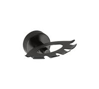 Porte brosse à dents mural DARK en laiton noir 105x54x89 mm-Sans adhésive--