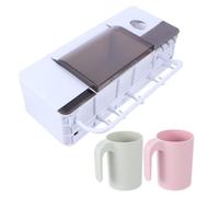 Porte-Brosse à Dents Mural, Organisateur Salle Bain, PP Fibre Bambou